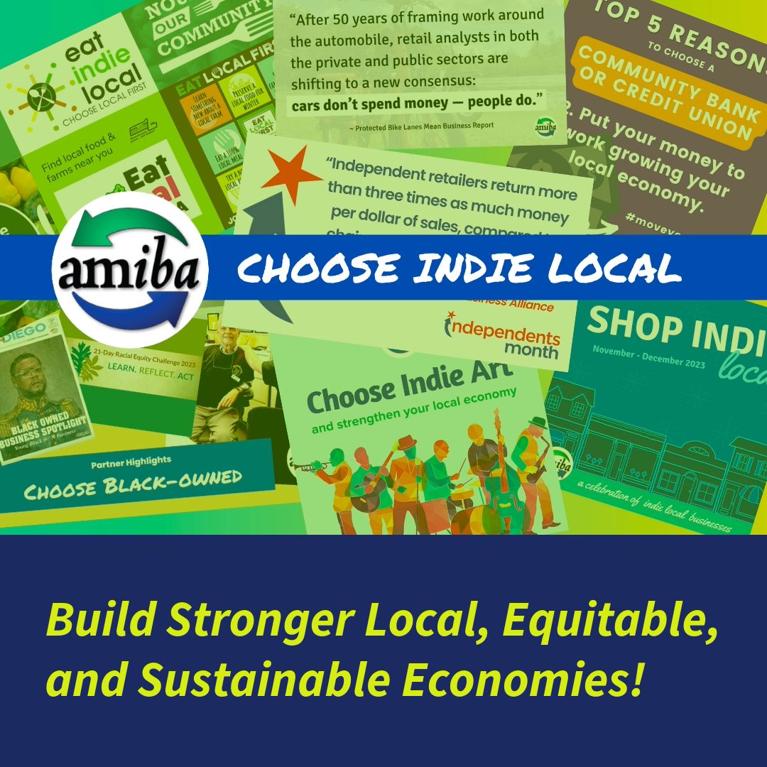 Only 12 days left to support AMIBA's Choose Indie Local Campaign! Help build stronger, equitable, and sustainable economies by investing in independent businesses. Donate to help amplify the economic ripple effect! 
amiba.thelocalcrowd.coop/campaign/choos…