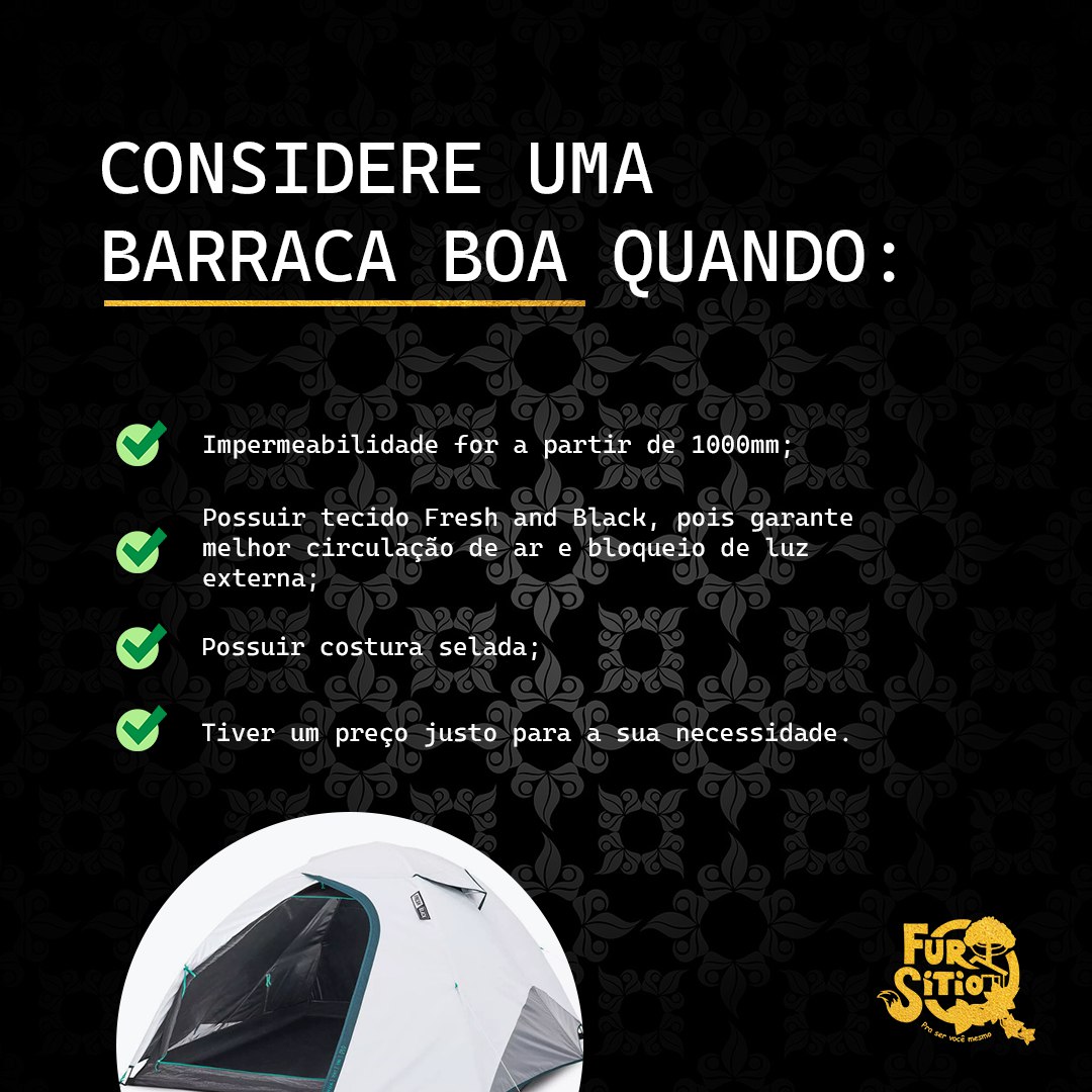fursitio's tweet photo. Confira algumas características importantes que você deve considerar ao comprar uma barraca de boa qualidade! https://t.co/Fi7S19JltM