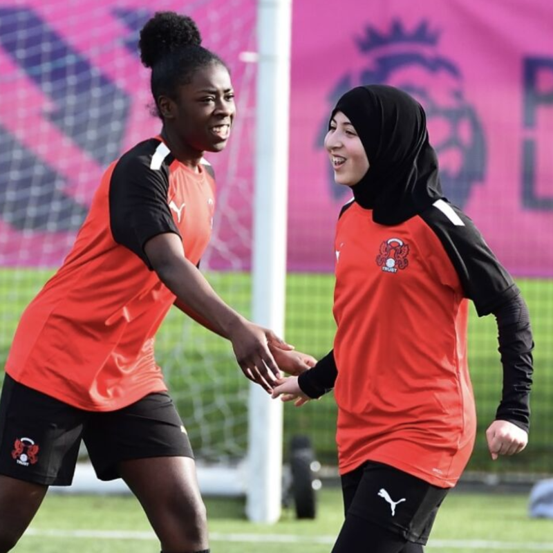 premierleague's tweet photo. The Premier League has provided £2.25m investment to @leytonorientfc over the last 12 months

They're one of thousands of clubs to benefit, we're proud of the impact this funding has

It means inspiring young people like Janna can chase their dreams... 💭

#PLMoreThanAGame