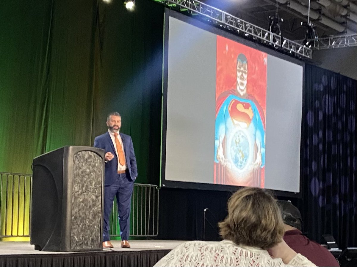 Comparing the dangers of kryptonite to educators’ negative messages. The incredible @Moves_Like_Judy inspires educators at the #UCET24 conference! #TeachInDavis @WeAreViewmont #uted @DavisSchools @HSG_UT