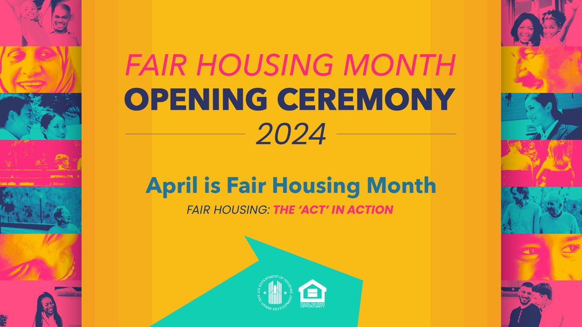 This year’s #FHM theme is #FairHousing: The ‘Act’ in Action. We’re focusing on fair housing education to inform everyone of their fair housing rights and responsibilities under the 1968 #FHAct. 👉 bit.ly/49ZJ04e. #FairHousingTurns56