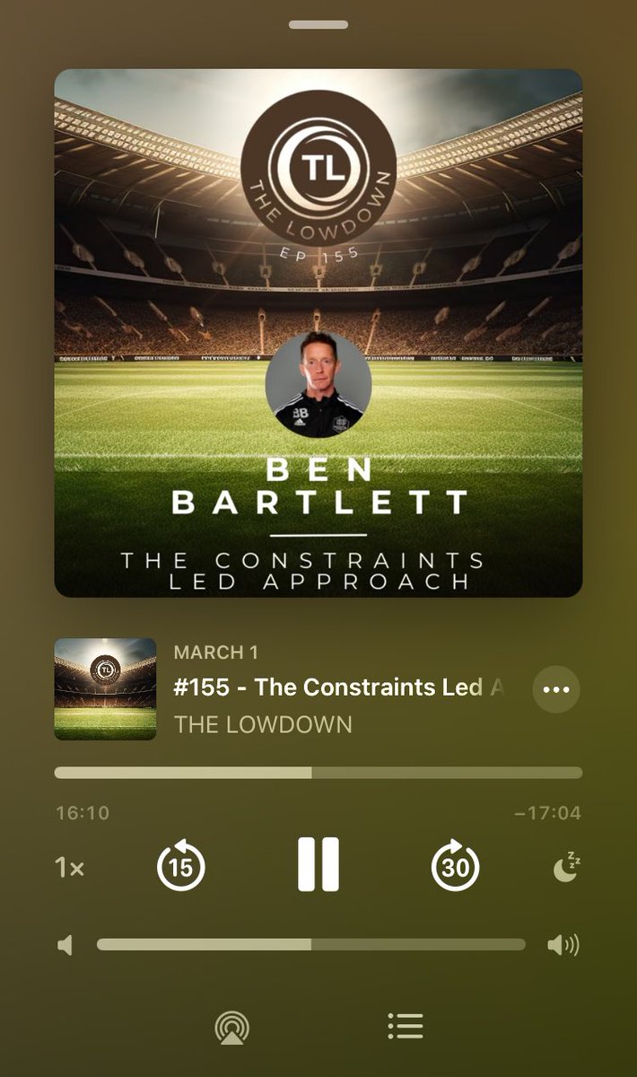 Privilege to be interviewed by @cwalsh95 for The Lowdown podcast discussing some of the evolution of coach & player development . podcasts.apple.com/us/podcast/the…
