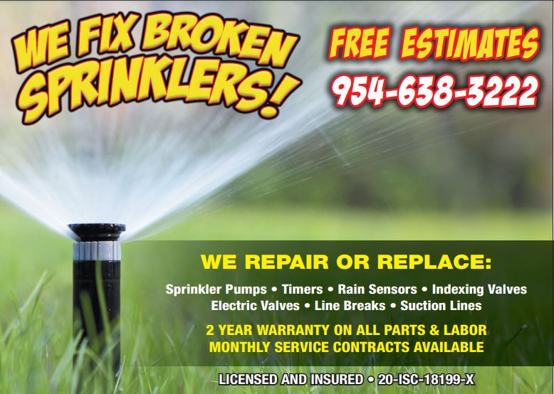 #ShoutOutOfTheDay #WeFixBrokenSprinklers saveon.com/merchants/we-f… 2-YR #Warranty on #AllParts and #Labor ! #FreeEstimates #SprinklerPumps #RainSensors #LawnCare #LineBreaks #SuctionLines #Broward #SouthFL #FindAPro #HomeProsGuide