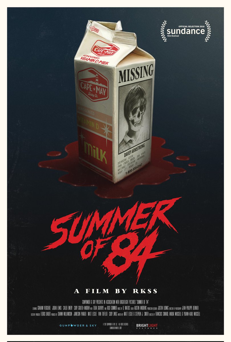 #NowWatching #SummerOf84 (2018 - Dir. #FrancoisSimard #AnoukWhissell #YoannKarlWhissell) #GrahamVerchere #JudahLewis #CalebEmery
#RKSS