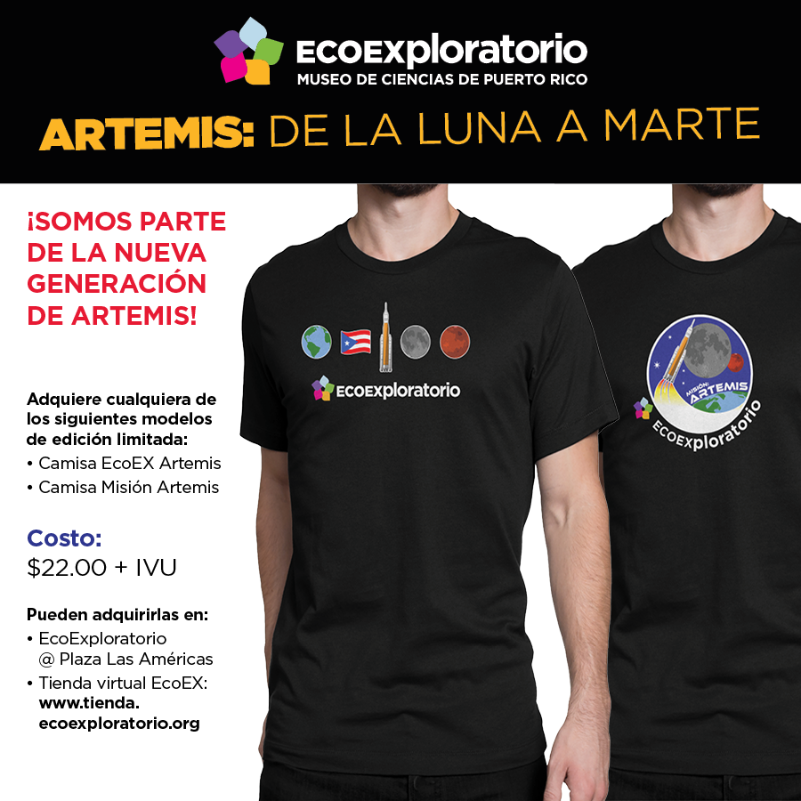 Ya tenemos disponible nuestras camisas de edición limitada. 👕 Camisa EcoExploratorio Artemis - i.mtr.cool/lzyshehugs 👕 Camisa Misión Artemis - i.mtr.cool/gdjhpcifmv Disponibles en nuestra tienda en línea y en el museo. ¡Compra la tuya hoy!