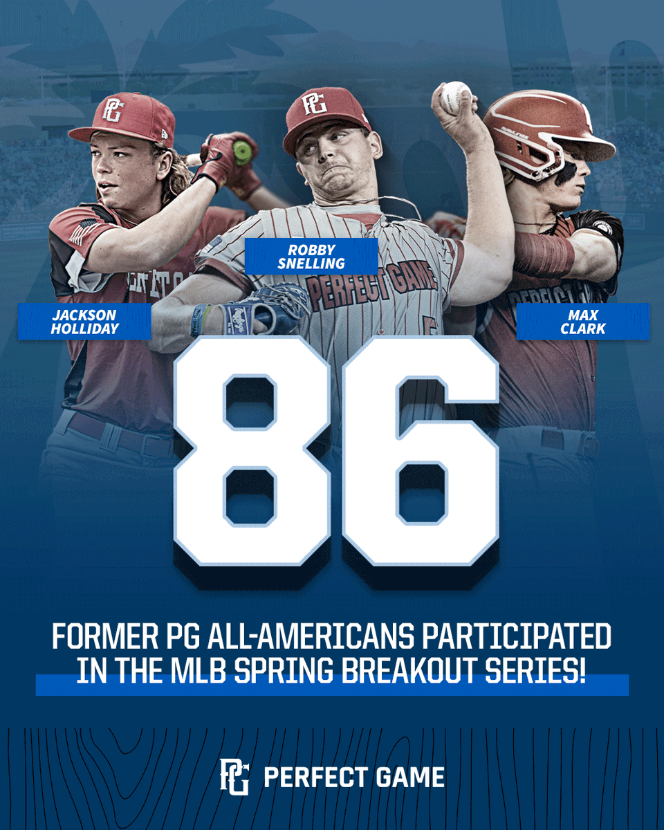 Former @PGAllAmerican players SHOWED OUT at the inaugural MLB Spring Breakout! 🙌 Full List: bit.ly/3TqzFvL