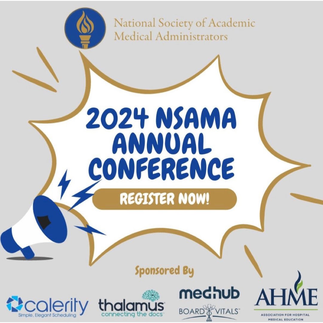 CaleritySched's tweet image. We&apos;re proud to sponsor the 2024 #NSAMA Annual Conference!

Interested in #AutomatedScheduling for your program?

We will give a brief talk on how Calerity can save your program time and money while improving wellness and learning opportunities!