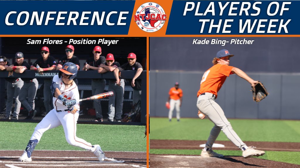 Congratulations to the NTJCAC Players of the Week! Kade threw a perfect game, facing the minimum 15 batters in 5 innings and striking out 5. Sam had a .600 average in 3 games with a double, a home run, 7 RBI and 3 stolen bases. #GoLanders #ContinuingTheLegacy