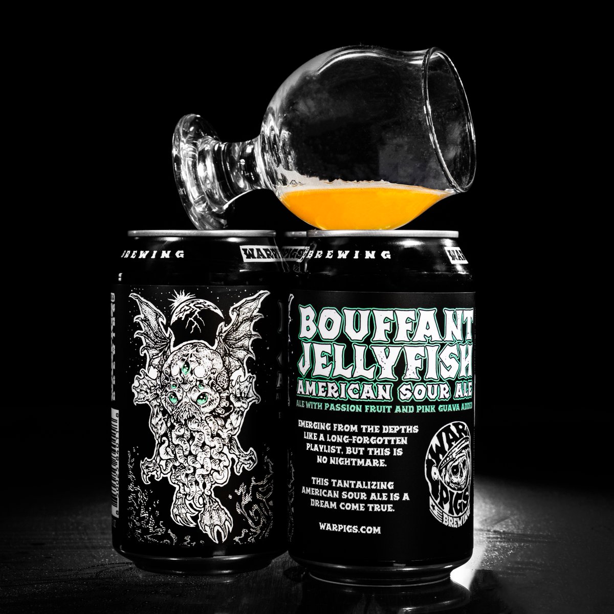 Bouffant Jellyfish is back. This Berliner-style sour ale really brings the juice with additions of passion fruit and pink guava, providing a sunny glimpse into the past. Bouffant Jellyfish was created to celebrate the pieces of our history that we absolutely do not regret.