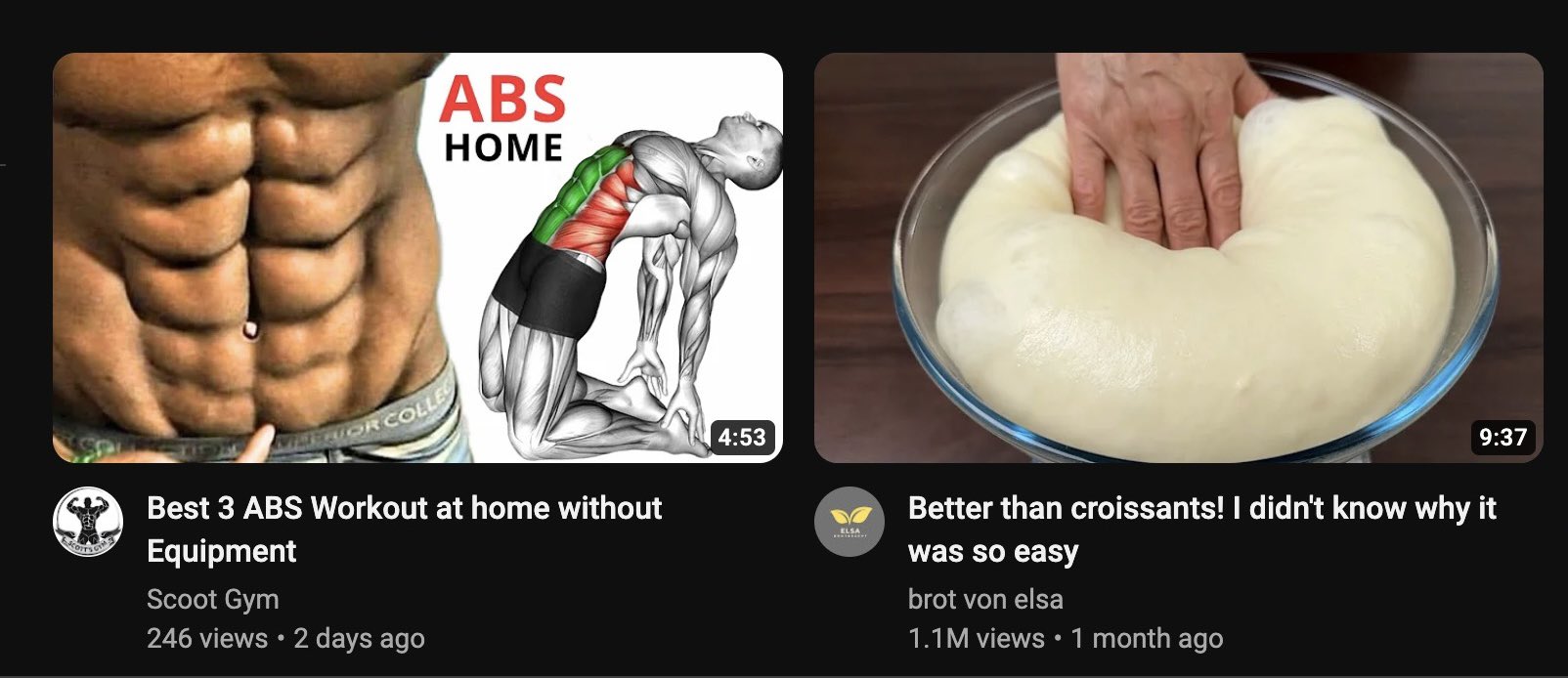 Sam 🇺🇸 Growth on X: if your  recs don't have a 10-pack-ab workout  video next to a baking tutorial… it's time to rethink your content  consumption.  / X