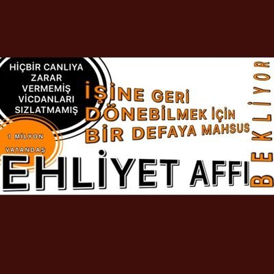 brahimAydomu15's tweet photo. Neden #EhliyetAffı İstiyoruz 
EhliyetAffının önemi 
@tcbestepe @RTErdogan @RTEdijital @_cevdetyilmaz @NumanKurtulmus @TBMMresmi @TBMMGenelKurulu @AliYerlikaya @yilmaztunc @turanbulent @TC_icisleri @ramazancan0071 @avabdullahguler @akbasogluemin @Akparti @MHP_Bilgi @ErbakanFatih https://t.co/FLesWHBw2R