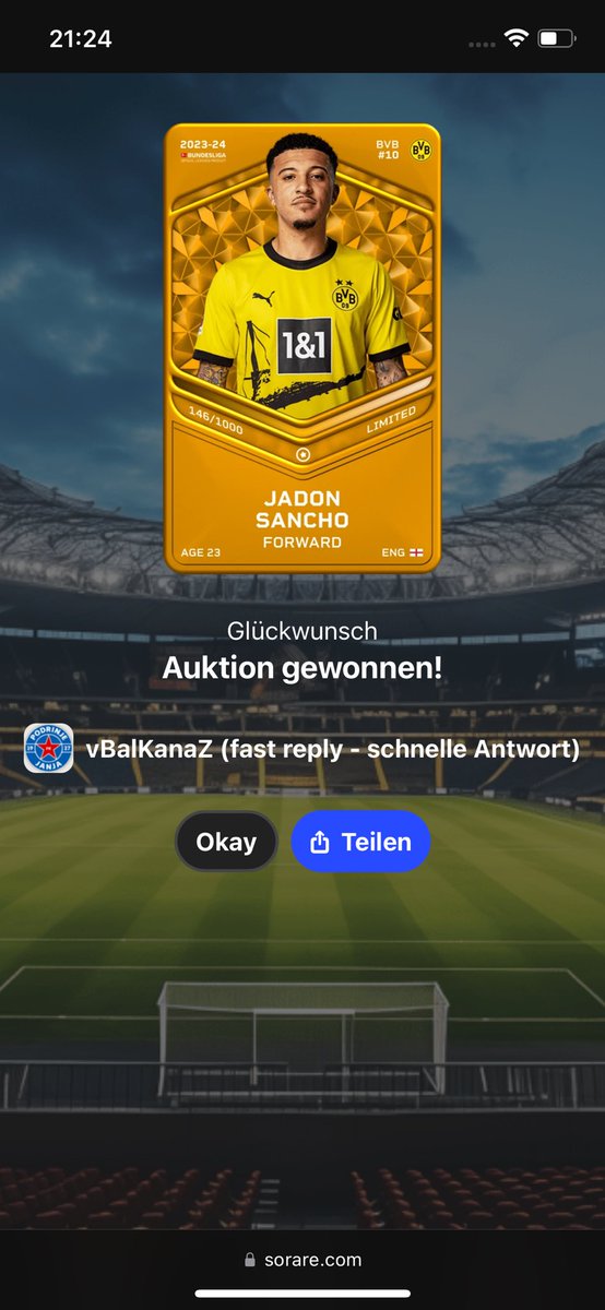 vBalKanaZ's tweet image. Welcome Home Jadon Sancho💛🖤 #JS10