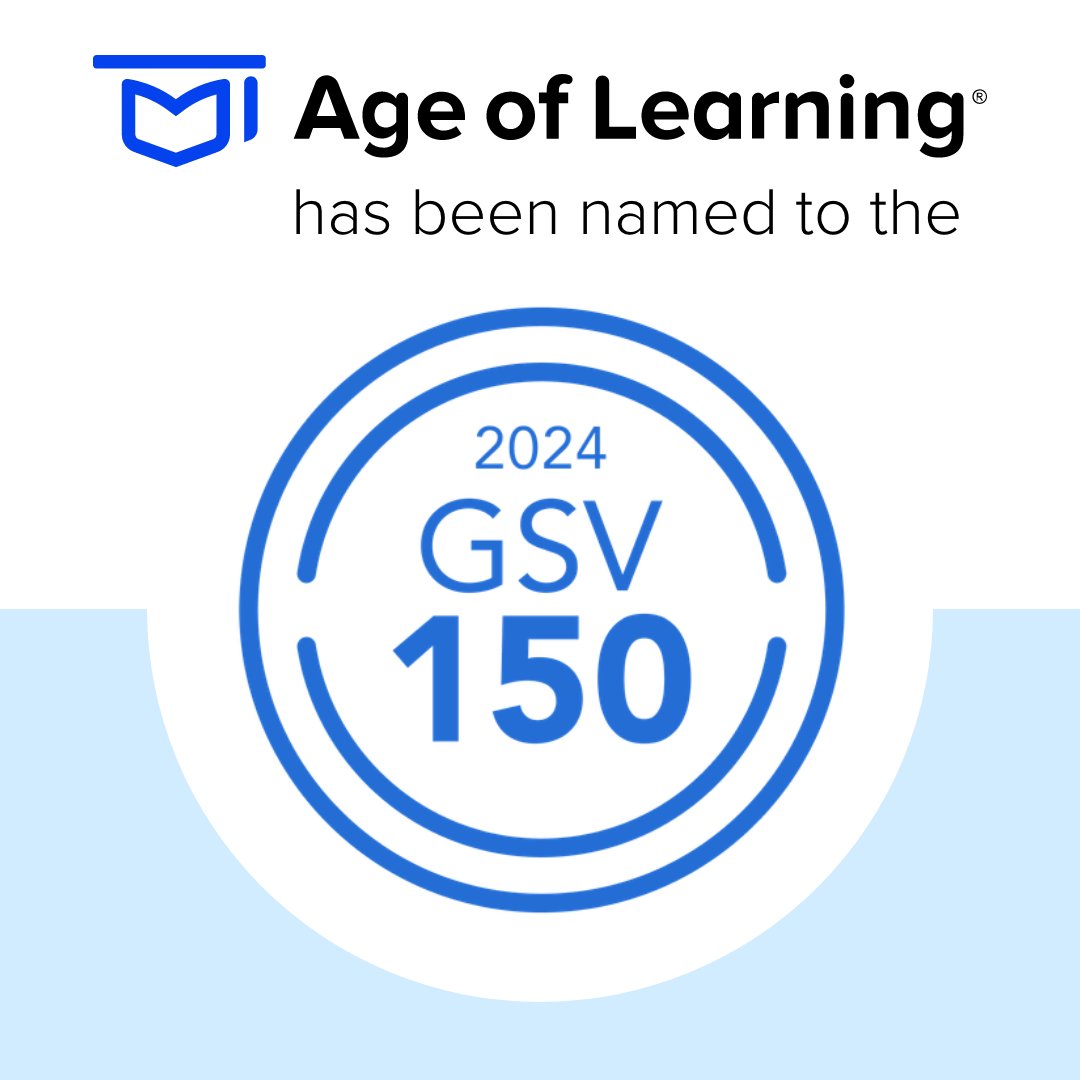 📣 Age of Learning is proud to share that we've been named to the 2024 #GSV150. #EdTech #Innovation Read more: ageoflearning.com/press-release/…