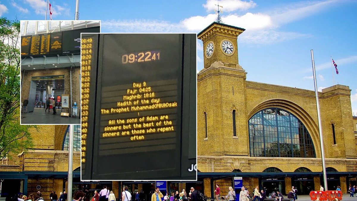 🇬🇧🚉 FLASH | "Le prophète Mohammed a dit : Tous les fils d’Adam sont pécheurs et les meilleurs des pécheurs sont ceux qui se repentent." 

À l'occasion du #Ramadan, la ville de #Londres a affiché un hadith sur les panneaux d'une des plus grandes gares de la métropole.