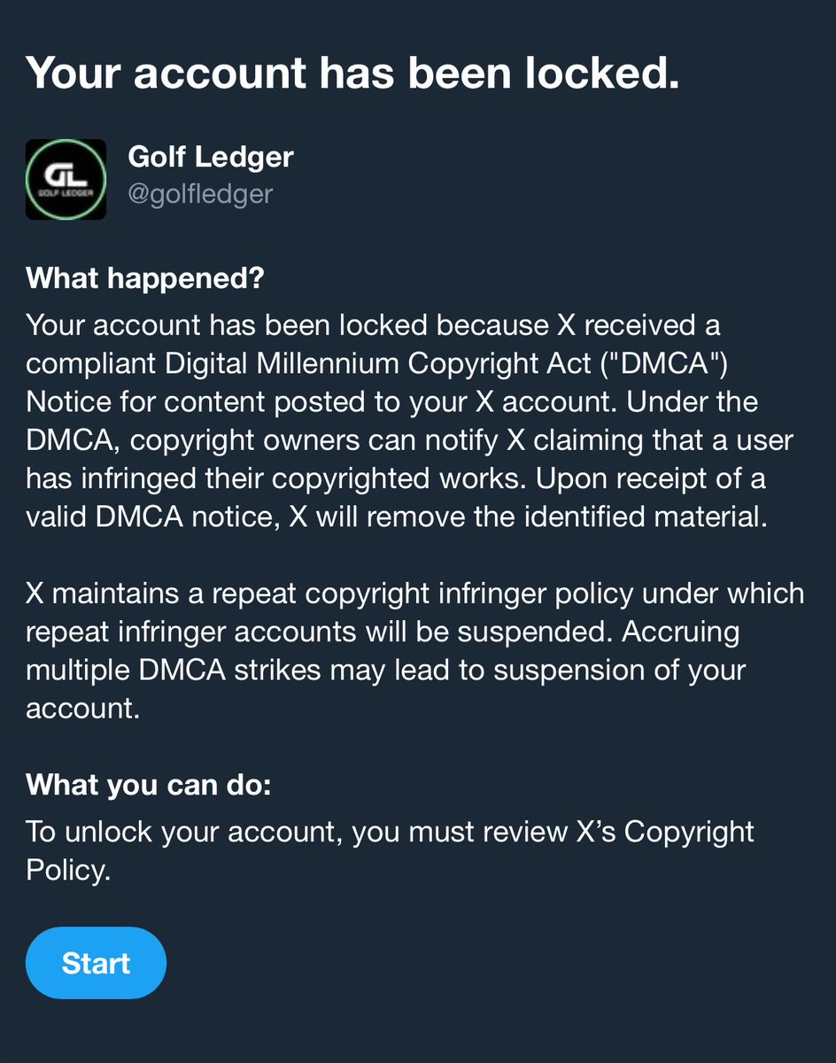 Golf Ledger tweet media