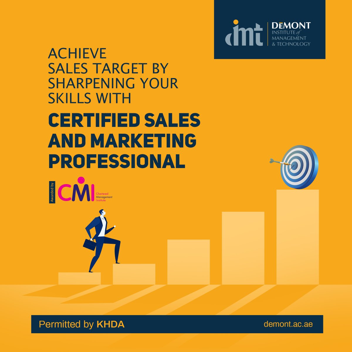 DemontDubai's tweet photo. Master the art of closing high-value clients and reaching your sales targets with our Certified Sales and Marketing Professional Program. Unlock the key strategies to excel in sales and marketing effortlessly. #DeMontDubai #KHDA #SalesProgram https://t.co/JtpMzHlgGl