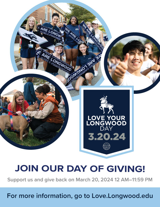 Love your Longwood Day is right around the corner! On March 20, 2024 use the link to donate to CEHHS! In the meantime, like and share this post to show support! #loveyourlongwoodday2024 #lovelongwood #longwooduniversity #march20 #CEHHS#longwoodspirit #showlongwoodlove
4d