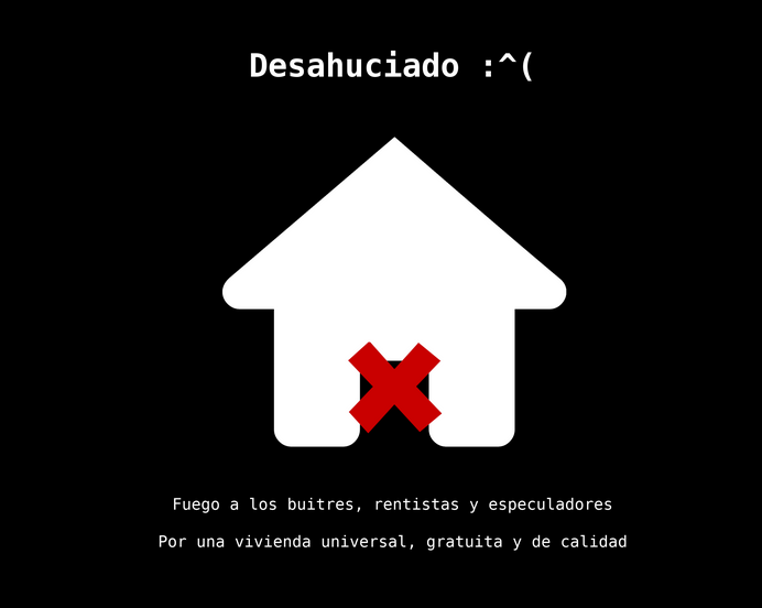 colectivo406's tweet photo. Nos alegra anunciar que varias empresas de gestión inmobiliaria han sido hackeadas, siendo reivindicada por sus autores una vivienda universal, gratuita y de calidad, así como una lucha contra los rentistas y especuladores en materia de vivienda. https://t.co/CANiFIFonN