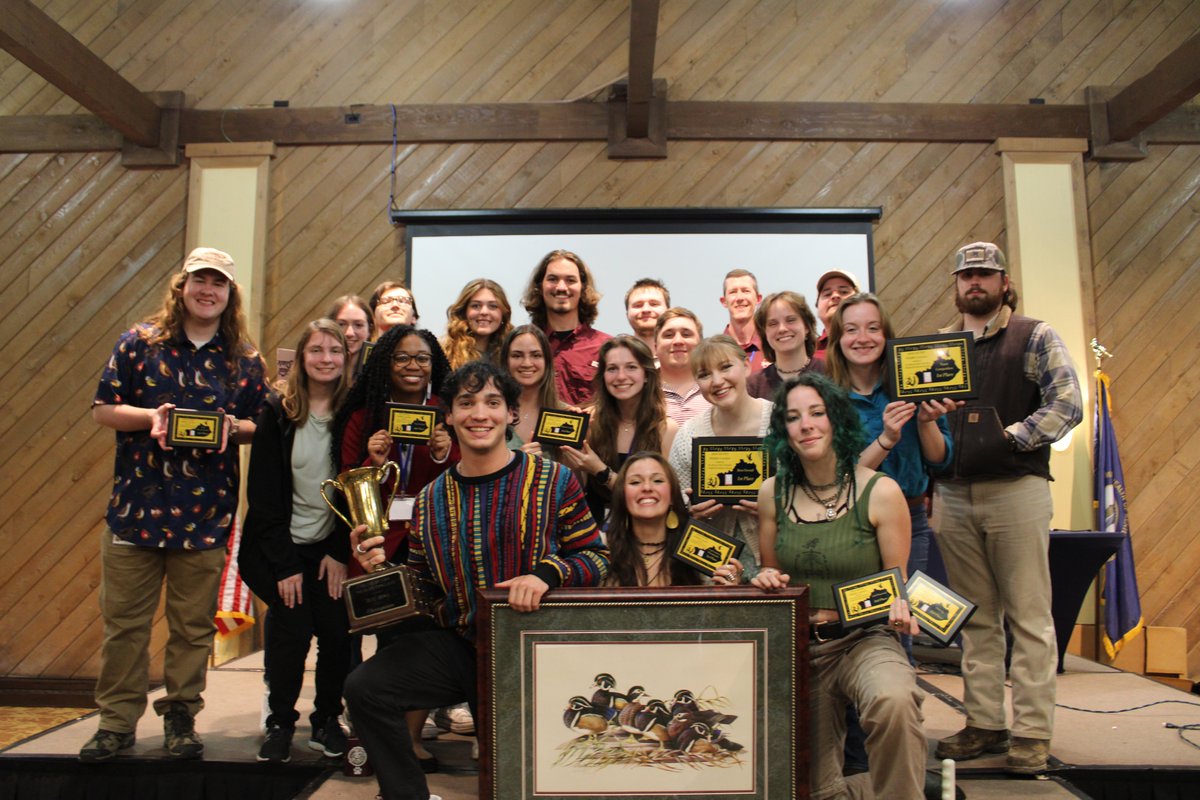 First in team competition...first in quiz bowl...plus many others. Our #MSUCFR wildlife, fisheries and aquaculture students took the 2024 Southeastern chapter of @wildlifesociety annual student conclave by storm, representing @msstate very well!