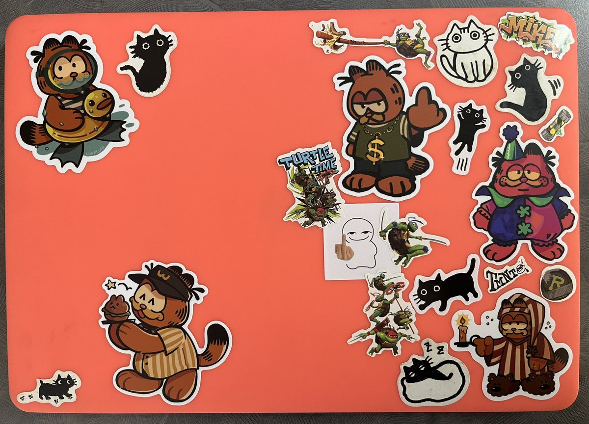 go buy these! my order just came in and my laptop is so so cool now… saving space for future garfs should they come to be