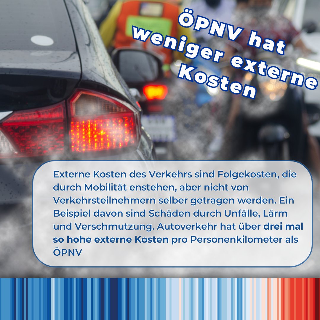 Externe Kosten werden oft vergessen, wenn es um die verschiedenen Teilbereiche der Klimatransformation geht. Dabei ist die Gesamtrechnung ausschlaggebend, ob eine Maßnahme Erfolg hat oder nicht. Diese externen Kosten werden bei der Diskussion um Mobilität oft übersehen.🚐💲