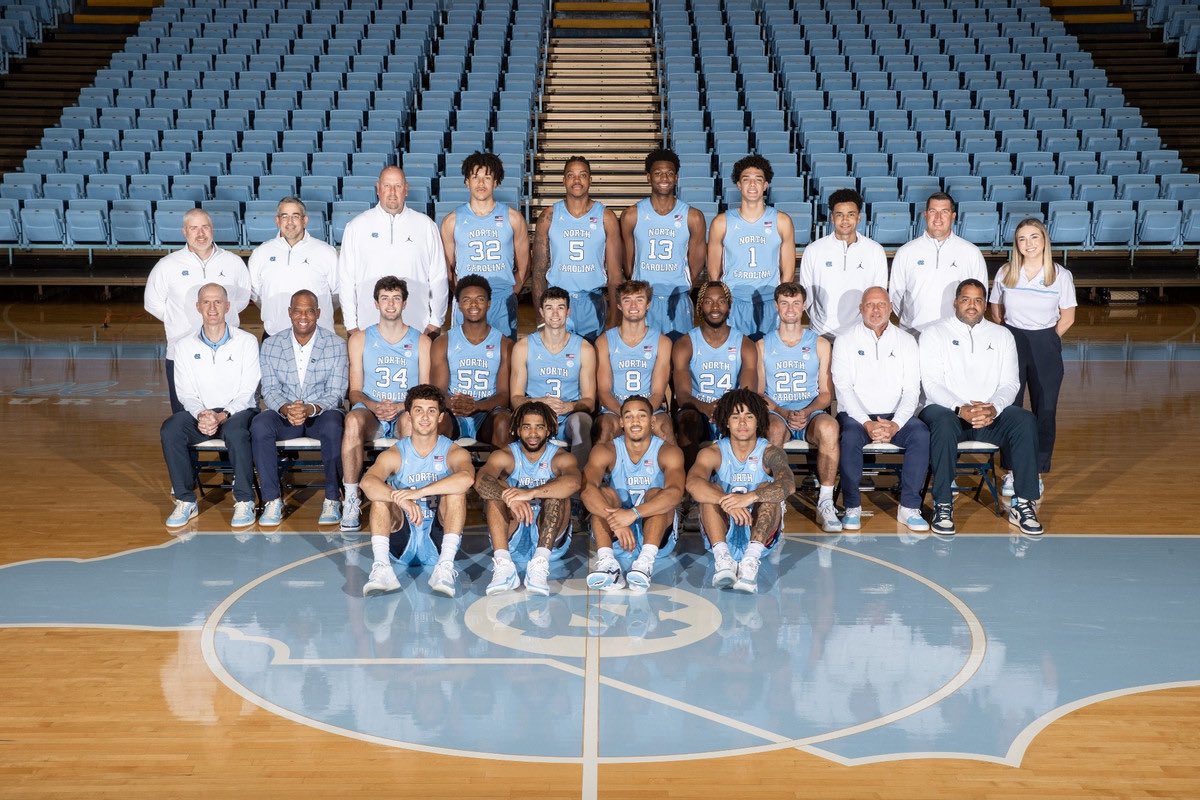 UNCBarstool's tweet image. Did you pick UNC to win your bracket?

If so (especially if you haven’t been paying much attention to college basketball this year), here is a guide to help you get to know the 2023-24 @UNC_Basketball team a little better. 🧵👇