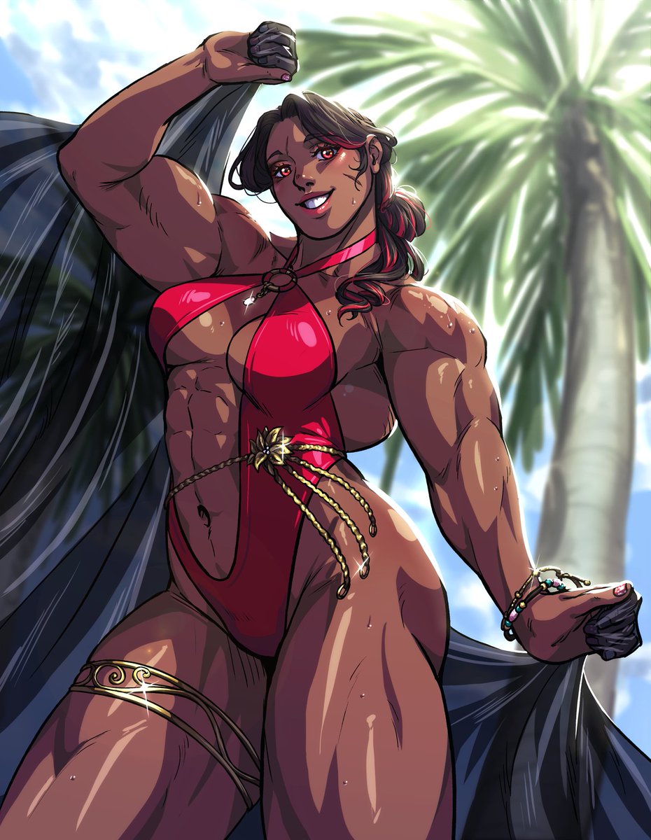 [CM WERK] Welcome to the Amazonian Beach. Enjoy the breeze and relax under the shade of our beautiful women. 💪🏿❤️🌴