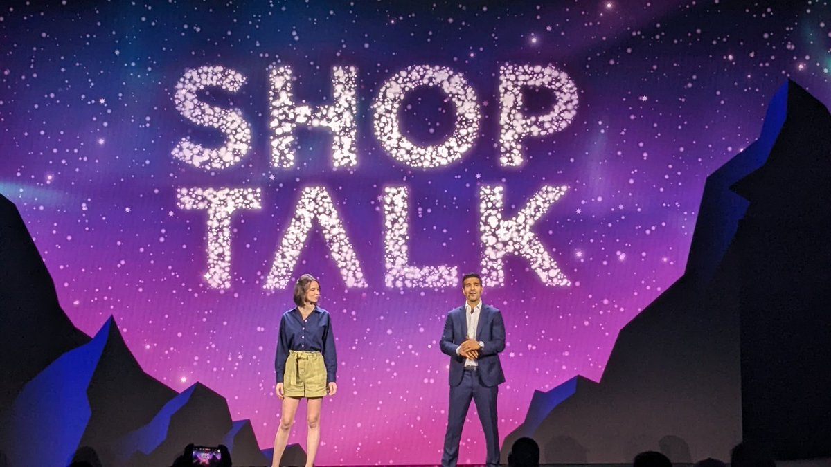 Shoptalk Global President Sophie Wawro and SVP Mike Antonecchia officially announce the launch of #Shoptalk Fall this October in Chicago live onstage #retail #logistics #merchandising #supplychain #INSTORE fall.shoptalk.com