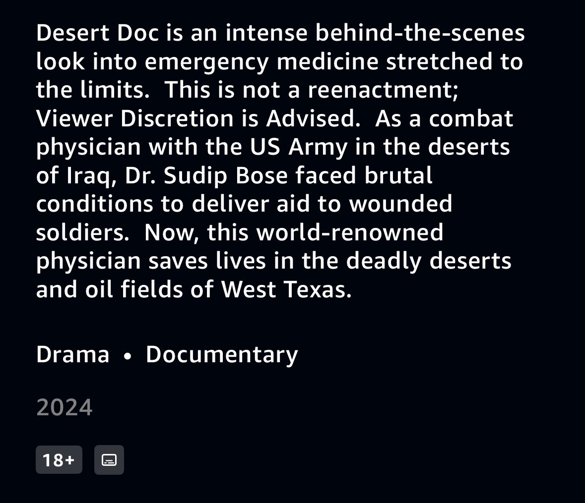 Witness the extraordinary journey of @docbose in “Desert Doc.” His dedication to serving Texas and America as an emergency medicine doctor shines through every episode. Immerse yourself in the captivating videography and powerful storytelling that make this series a must-watch!