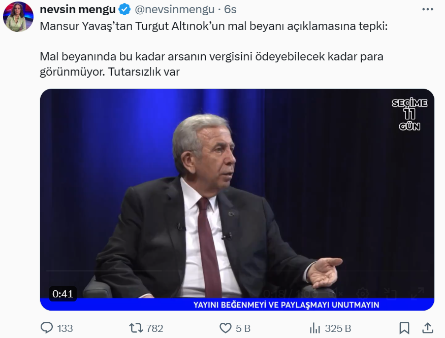 Nevşin Mengü'nün Ekranı