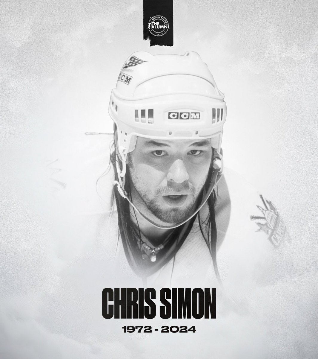 The NHL Alumni Association is devastated to learn that Stanley Cup Champion, Chris Simon, has passed away at the age of 52 years old. Chris was drafted 25th overall in the 1990 draft to the @NHLFlyers, but would be traded to the Quebec Nordiques before playing for Philly. He…