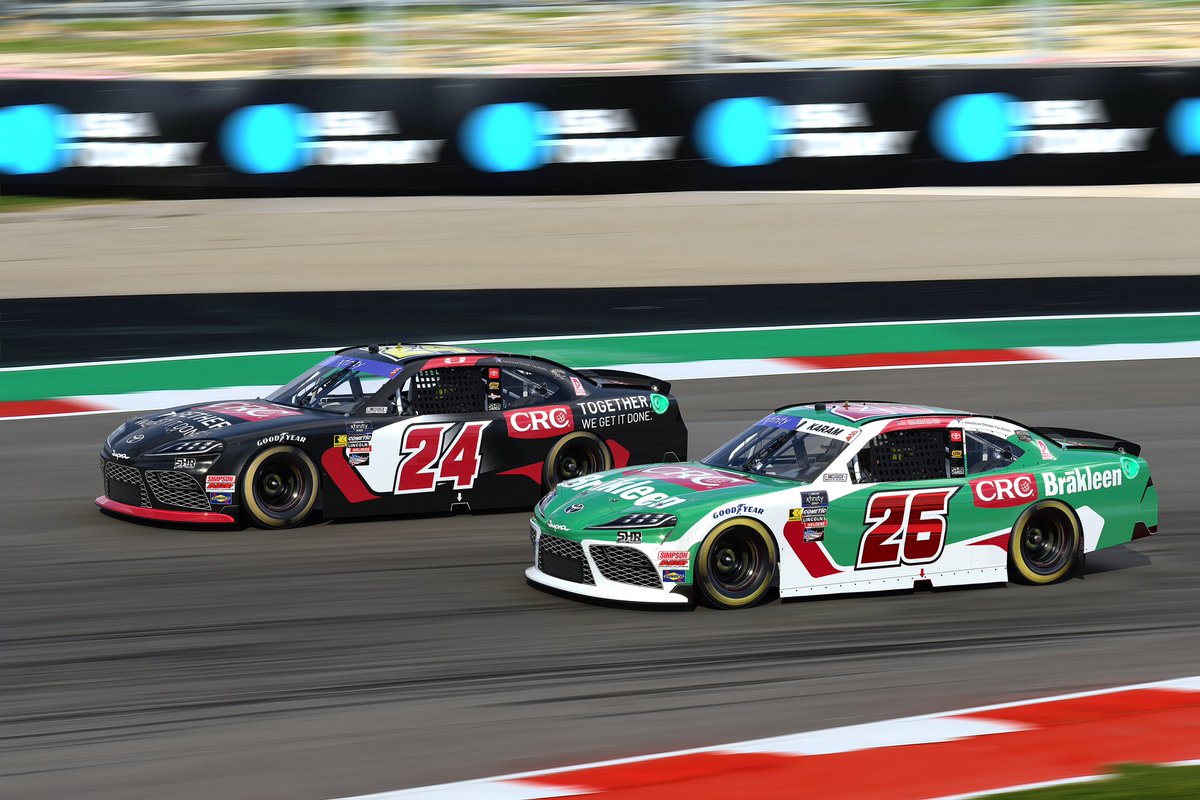 Heading to @NASCARatCOTA with not only one, but TWO @crcauto GR Supras! Two strong chances for success…time to show up and show out. #TeamToyota | #CRCAuto | #FocusedHealth250