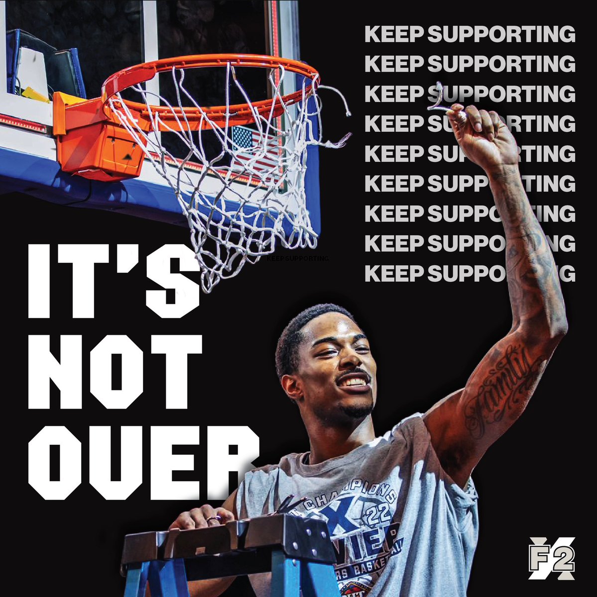 It’s not over yet <a href="/XavierMBB/">Xavier Basketball</a> fans!  
Help show that we are #ALLIN 

1.  Let’s keep supporting our team and get a “W”tonight!

2.  Help support our current and future Muskies below by signing up or donating

Final2percent.com

 #LetsGoX