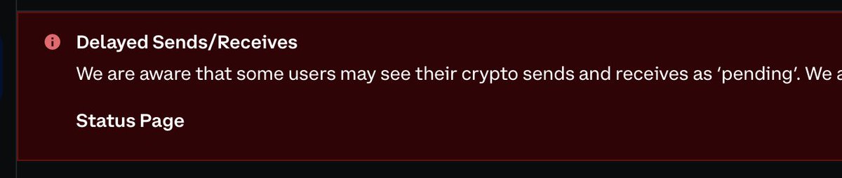 The market most be about to CRASH because Coinbase is having issues again...