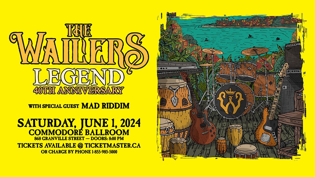 JUST IN: Come celebrate @TheWailers Legend 40th Anniversary Tour on Saturday, June 1st! Tickets go on sale Thursday at 10am. RSVP: bit.ly/43s3mBq
