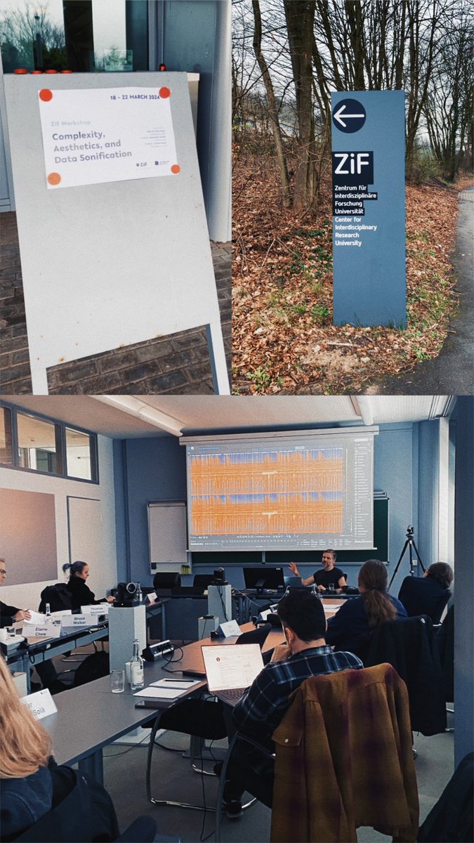 Was great to be invited to share some thoughts on the topic of Complexity, Aesthetics and Data Sonification at @ZiF_Bi today 👨‍🏫🌌🏺📈🔊