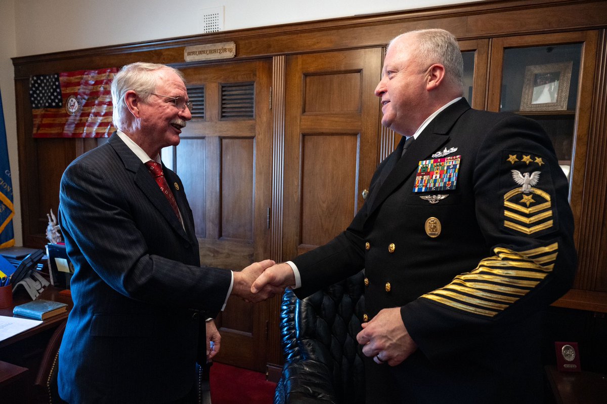 Grateful for the time today with @RepRutherfordFL to discuss the quality of life issues our Sailors and their families are facing ahead of the Military Construction, Veterans Affairs, and Related Agencies Appropriations hearing tomorrow.