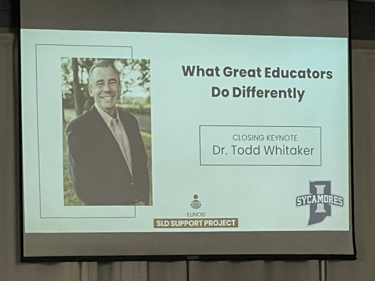 ToddWhitaker's tweet photo. What an awesome group of educators today at the Illinois SLD Support Project Annual Conference in Effingham, Illinois! Special education teachers truly are special! Thanks for the opportunity. https://t.co/2yfJ4qhKWa