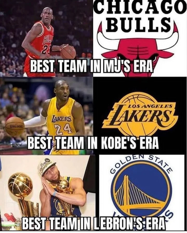 NBAMemes's tweet photo. Bron fans defend this 👇🏽😂 https://t.co/EJ5rTADXTb