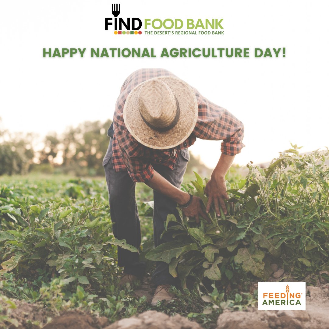 Today is National Agriculture Day!👨‍🌾

On this day, we highlight farmworkers who provide our communities with the freshest and healthiest foods and to those dedicated to ensuring that these individuals receive the proper assistance. 🍓🍇🥔🥦
##AGDay24 #FarmersFeedingAmericaAct