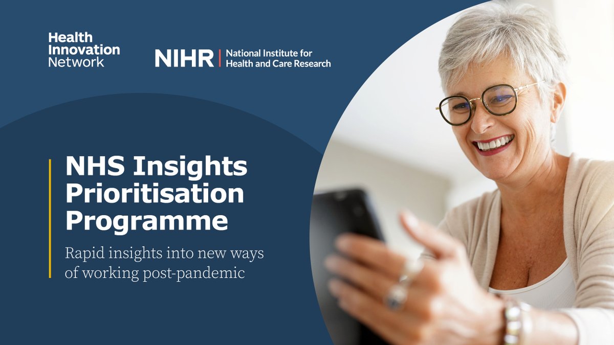 HIWessex's tweet image. Read about the collective findings of 14 projects that ran as part of the NHS Insights Prioritisation Programme which tested promising innovations that support post-pandemic ways of working in the #NHS.

👉 thehealthinnovationnetwork.co.uk/about-us/suppo…
