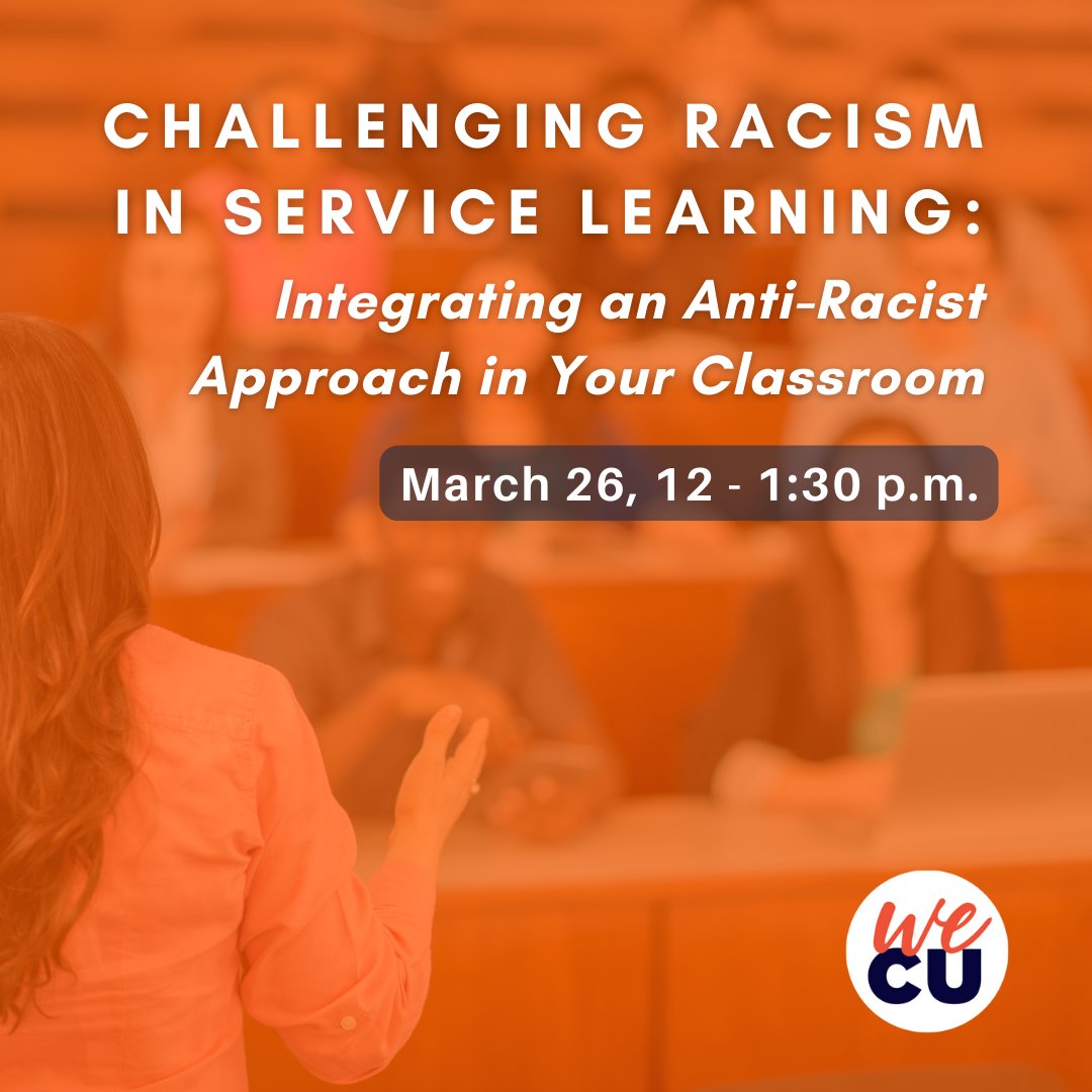 📢 UIUC instructors! Join Ross Wantland (<a href="/OVCDEI_Illinois/">Diversity, Equity & Inclusion at Illinois</a>) and Margarita Garcia Rojas in an examination of how racism and social injustice can emerge in service learning classrooms. This online training is open to all instructors and TAs. Register now: illinois.zoom.us/meeting/regist…