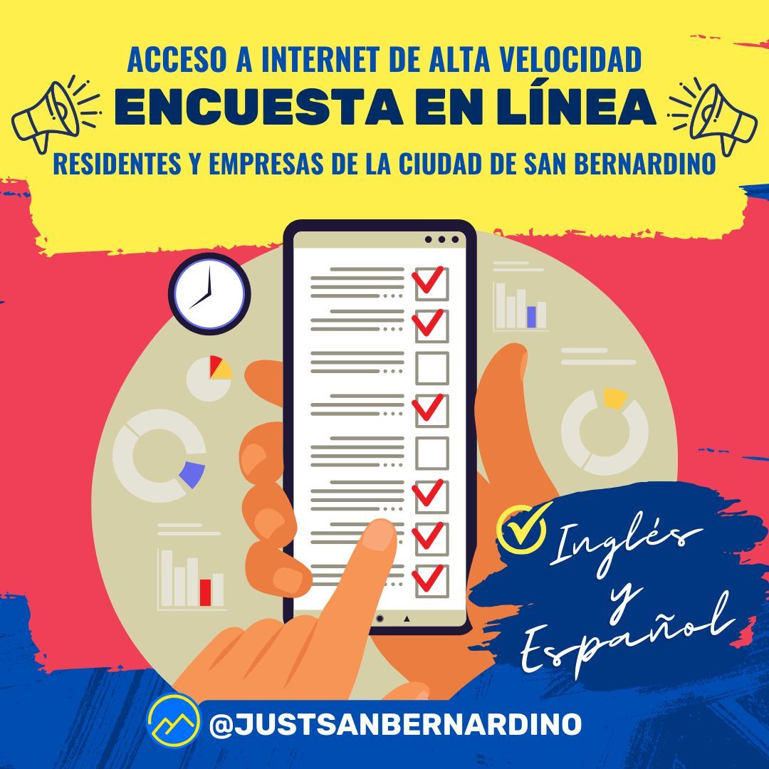 Justsanberdo's tweet photo. San Bernardino City is on a mission to ensure internet for all! 🌐 Your voice is crucial to our master plan, impacting education, business &amp; daily life. Share your internet experience via a survey.

English Survey
https://t.co/88oMKYcSCT 

Spanish Survey
https://t.co/iJ1AlhtD8Q https://t.co/KBi0noUfU7