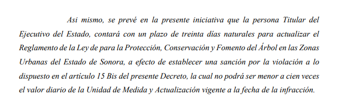 Con gusto compartimos que nuestra propuesta del 2023 para la creación de un Catalogo Vegetal Estatal por Ecoregiones, hoy fue avalado en comisión por el Congreso. A un año de su aprobación @gobiernosonora no ha publicado obligatoriedad de plantar árboles en estacionamientos