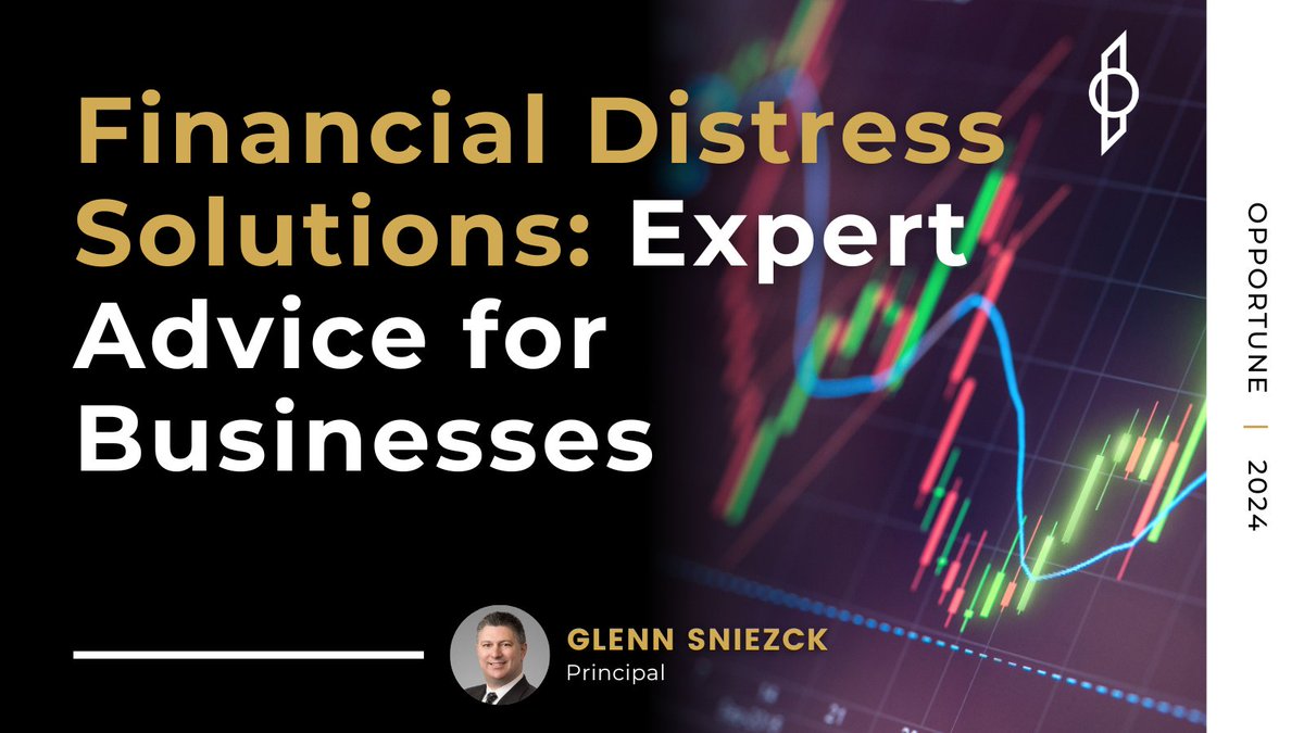 Glenn Sniezck shares actionable advice on identifying warning signs early, prioritizing debt repayments, and leveraging professional advisory services for a successful turnaround. bit.ly/3Iyz6uG #FinancialDistress #Restructuring #Strategy