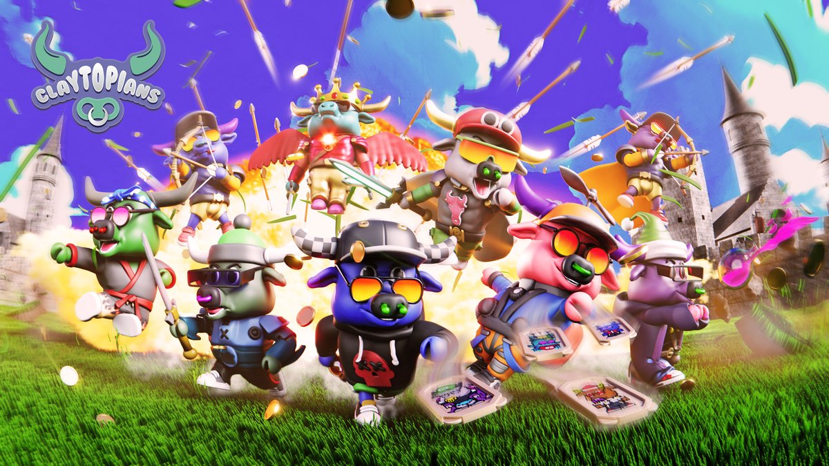 Characters from our web3 enriched game, presented via NFT collectables in Mp4 &amp; Static PFP.

You also get the FBX file of your character, download it, create, animate, represent!

All Claytopians holders will receive the $CLAY token airdrop.

#solana #web3gaming #nfts