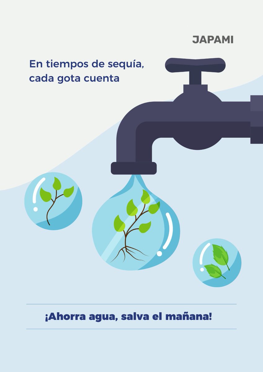 ¡Súmate al cuidado del agua! 💧 Pequeñas acciones en nuestras actividades diarias nos ayudan a lograr grandes cosas. ¡Cuídala! 💧🩵