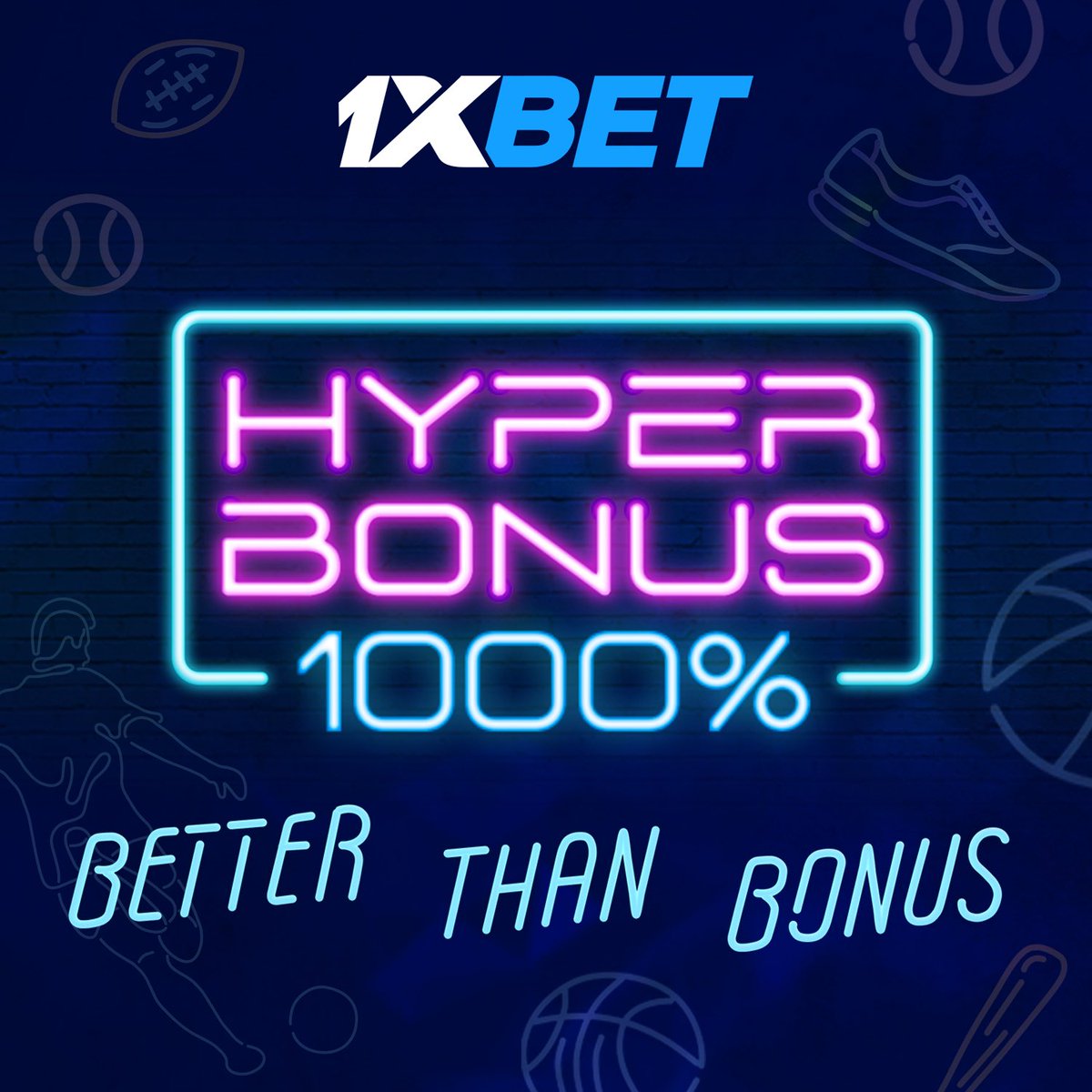 1xBet_Zambia's tweet photo. Win big with 1xBet! Get up to a 1000% bonus by following these steps:
Register/log in, place an accumulator bet with 4+ events (up to 50), each with odds of 1.2+.
Enjoy your reward if your bet wins! 🚀💰
#HyperBonus #1xBet #SportsBetting #AccumulatorBet https://t.co/nYFoWKOnnJ