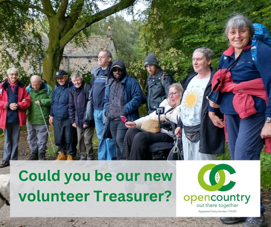 Could you be our new volunteer Treasurer? Join our board &amp; help shape the future of Open Country. You'll be supporting people with disabilities to access &amp; and enjoy the countryside. See more opencountry.org.uk/could-you-join…
#VolunteerWithUs
#OutThereTogether