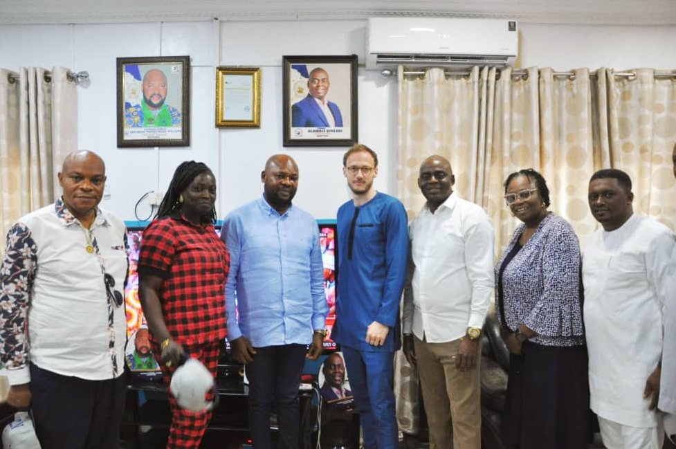 Social Dialogue, Climate Change, and Just Transition were areas covered during a courtesy visit by @Lennartoest, Resident Representative of @fes_nigeria to the leadership of @officialNUPENG9, notably President, Comrade Williams Akporeha and General Secretary, Afolabi Olawale.